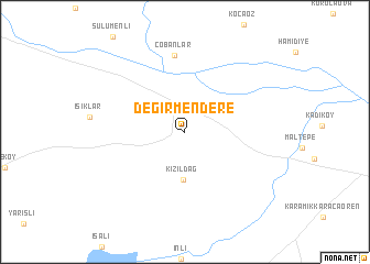 map of Değirmendere