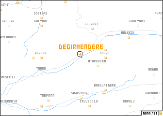 map of Değirmendere