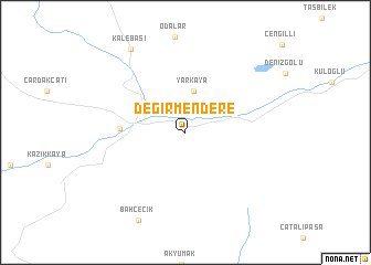 map of Değirmendere