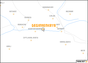 map of Değirmenkaya