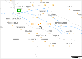 map of Değirmenköy