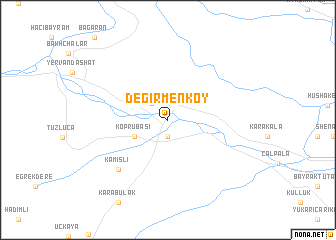 map of Değirmenköy