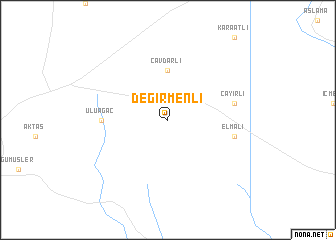 map of Değirmenli