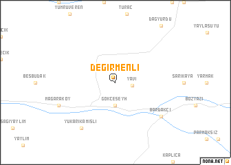 map of Değirmenli