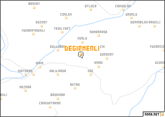 map of Değirmenli