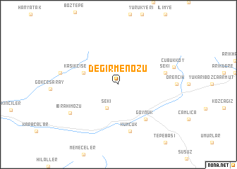 map of Değirmenözü