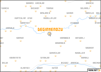 map of Değirmenözü