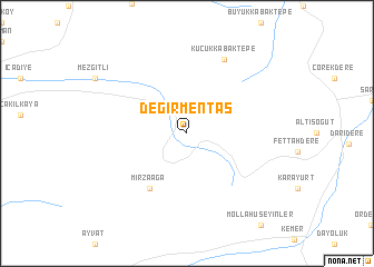 map of Değirmentaş