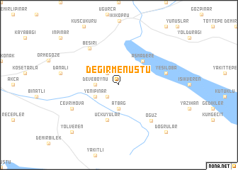 map of Değirmenüstü