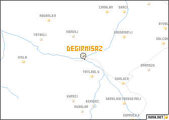 map of Değirmisaz