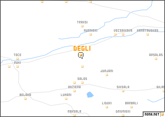 map of Degļi