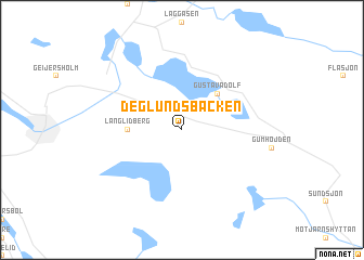 map of Deglundsbäcken