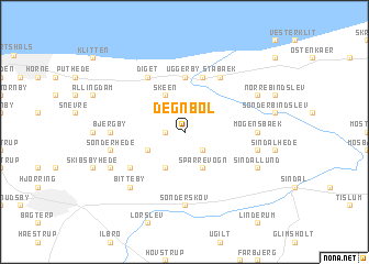 map of Degnbøl