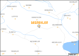 map of Değnekler