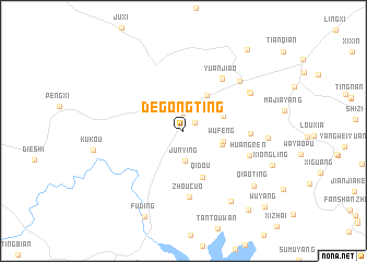 map of Degongting