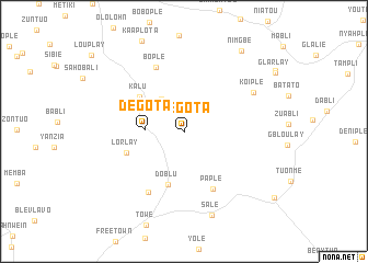 map of Degota