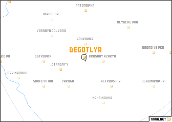 map of Degotlya