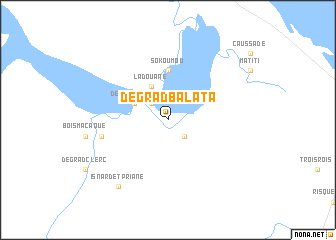 map of Dégrad Balata