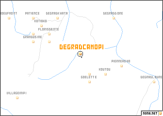 map of Dégrad Camopi