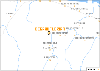 map of Dégrad Florian