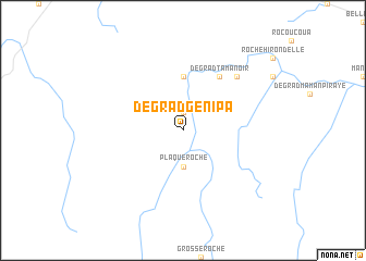 map of Dégrad Génipa