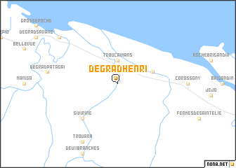 map of Dégrad Henri
