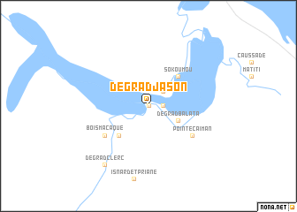 map of Dégrad Jason