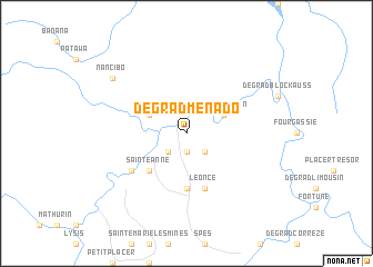 map of Dégrad Ménado