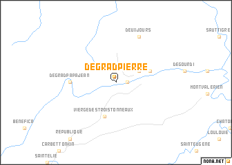 map of Dégrad Pierre