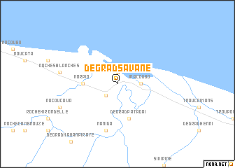 map of Dégrad Savane