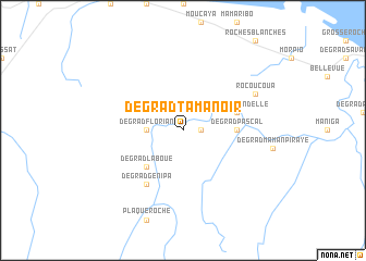 map of Dégrad Tamanoir