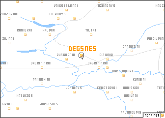 map of Degsnės