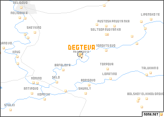 map of Dëgteva