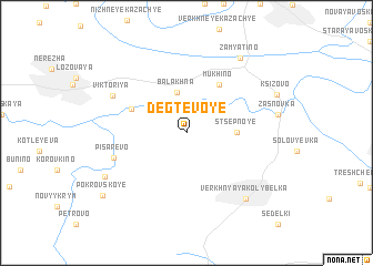 map of Degtevoye