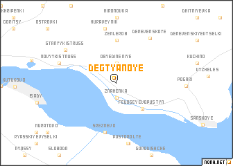 map of Degtyanoye