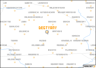 map of Degtyany