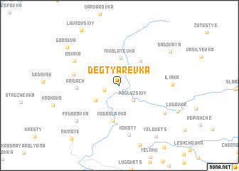 map of Degtyarëvka