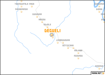 map of Dégueli