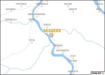 map of Déguéré