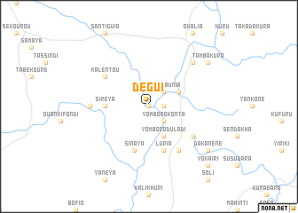 map of Dégui