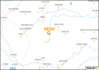 map of Dégui