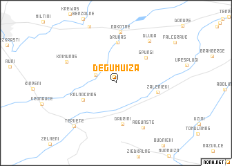 map of Degumuiža