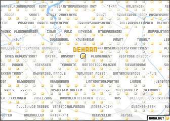 map of De Haan