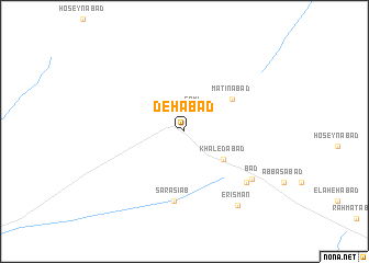 map of Dehābād