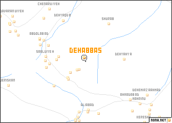 map of Deh ‘Abbās