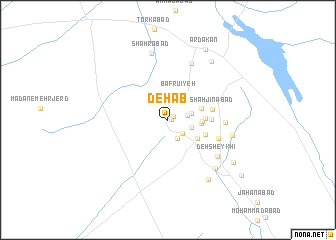 map of Deh Āb