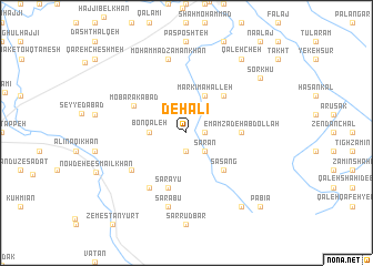 map of Deh ‘Alī