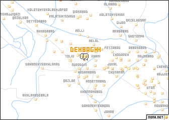 map of Deh Bāgh