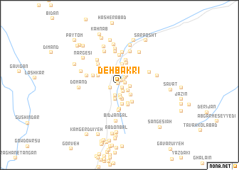 map of Deh Bakrī
