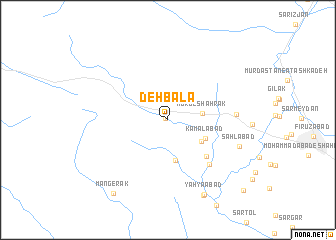 map of Deh Bālā